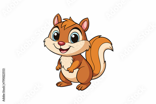 chipmunk cartoon vector illustration