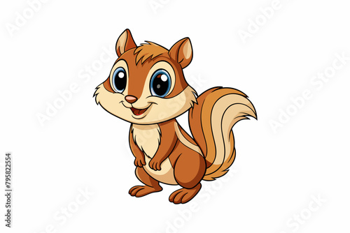 chipmunk cartoon vector illustration