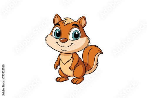 chipmunk cartoon vector illustration