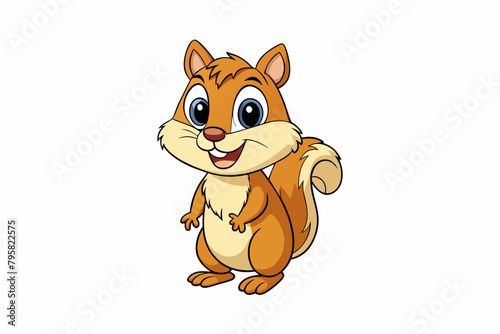 chipmunk cartoon vector illustration