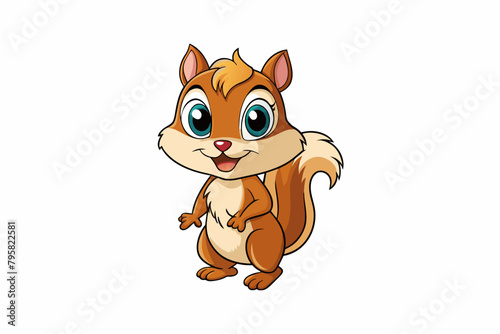 chipmunk cartoon vector illustration