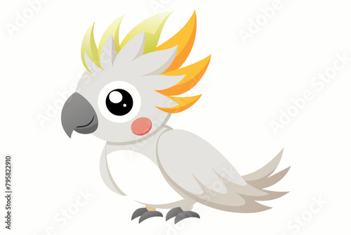 cockatoo bird cartoon vector illustration © Shiju Graphics