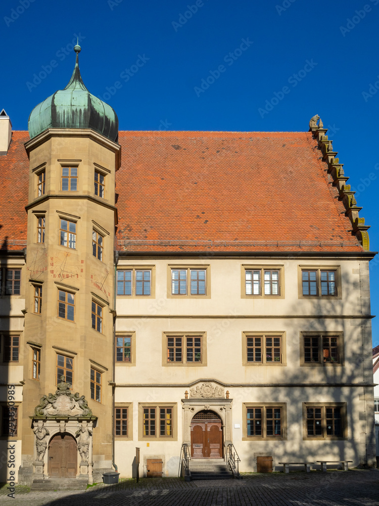 Obraz premium Rothenburg ob der Tauber Altes Gymnasium building