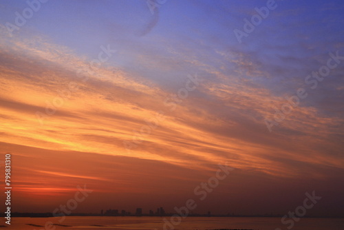 朝焼け　morning glow