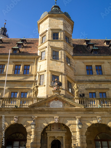 Rothenburg ob der Tauber Rathaus building detail