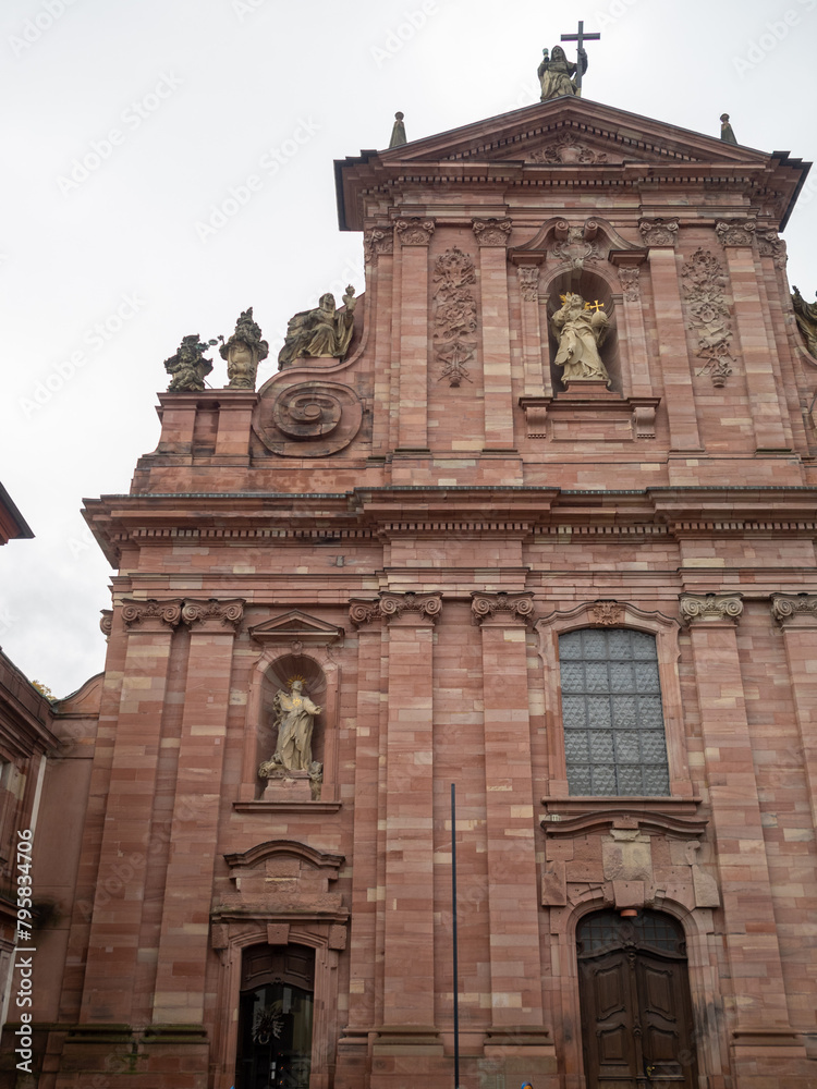 Fototapeta premium Heidelberg Jesuit Church facade