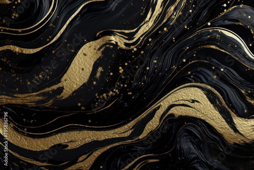 Backgrounds abstract black gold