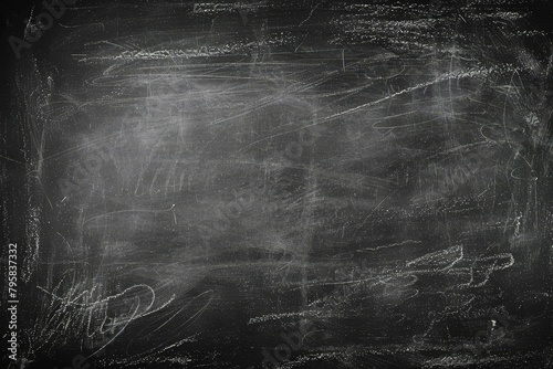 retro chalkboard background blank blackboard texture for text or design photo