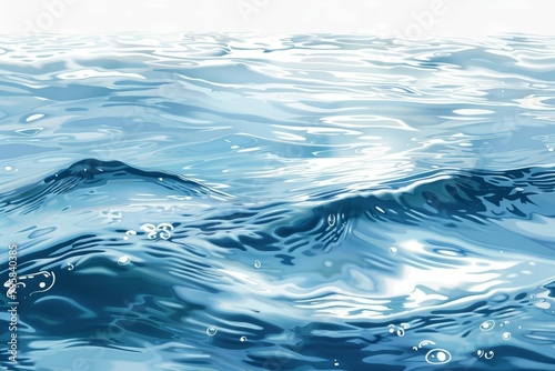 rippling fresh water surface texture hydration and skincare concept illustration