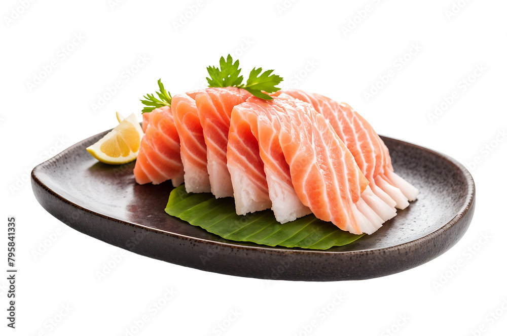 Sashimi Isolated on Transparent Background Sashimi Isolated on Transparent Background