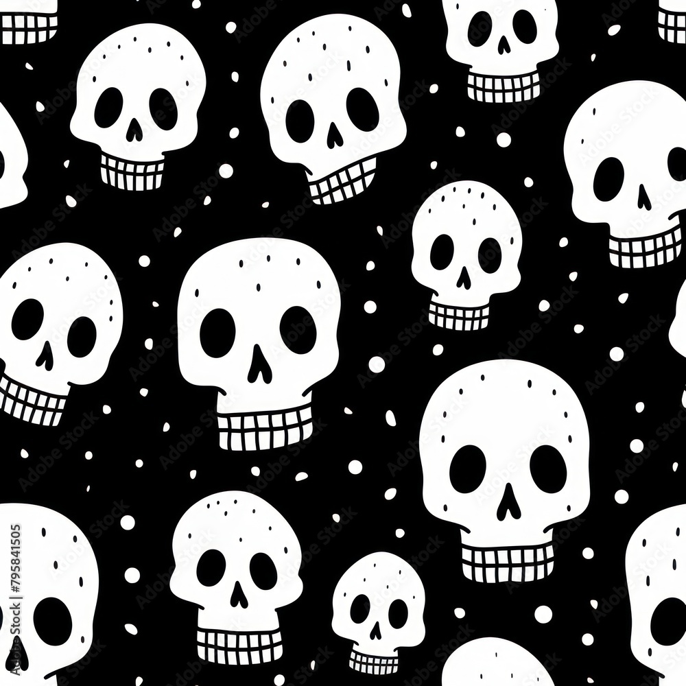 Skull pattern backgrounds black Skull pattern backgrounds black