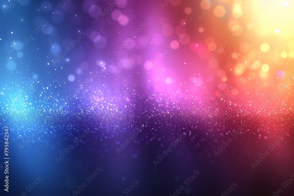 Blue to Purple Gradient Bokeh Light Effect Blue to Purple Gradient Bokeh Light Effect