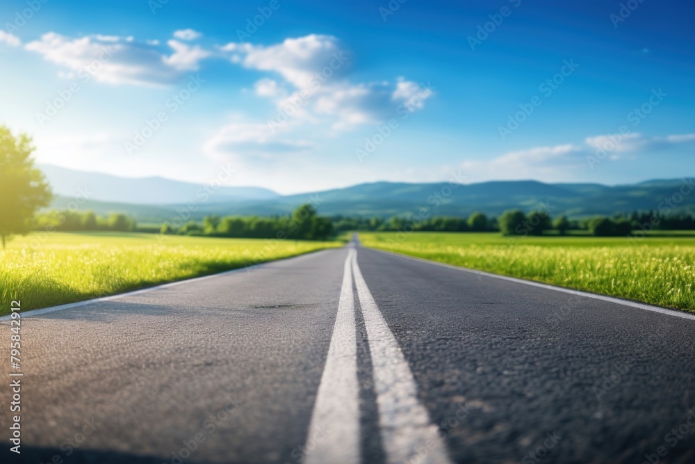 Landscape road straight outdoors Landscape road straight outdoors
