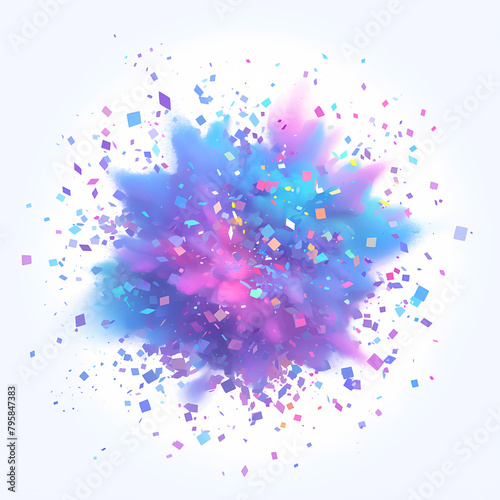 Spectacular Colorful Powder Burst - Perfect for Celebration and Festive Imagery