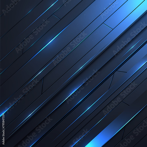 Astonishing deep blue and onyx light pattern with gradient, ideal for digital art, branding, or UI design.