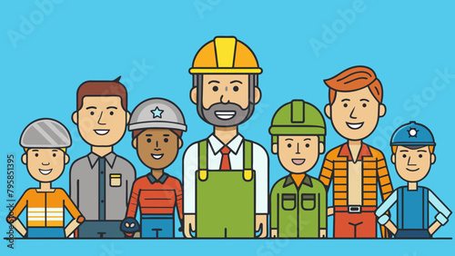  people of different professions military journal cartoon vector illustration