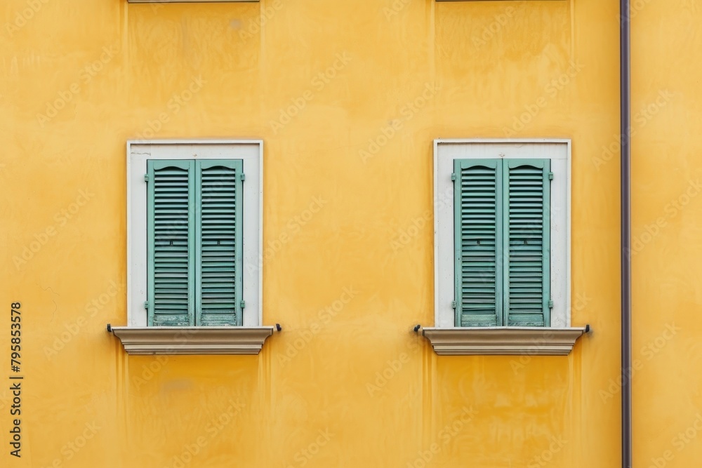 Italy building view shutter window architecture.