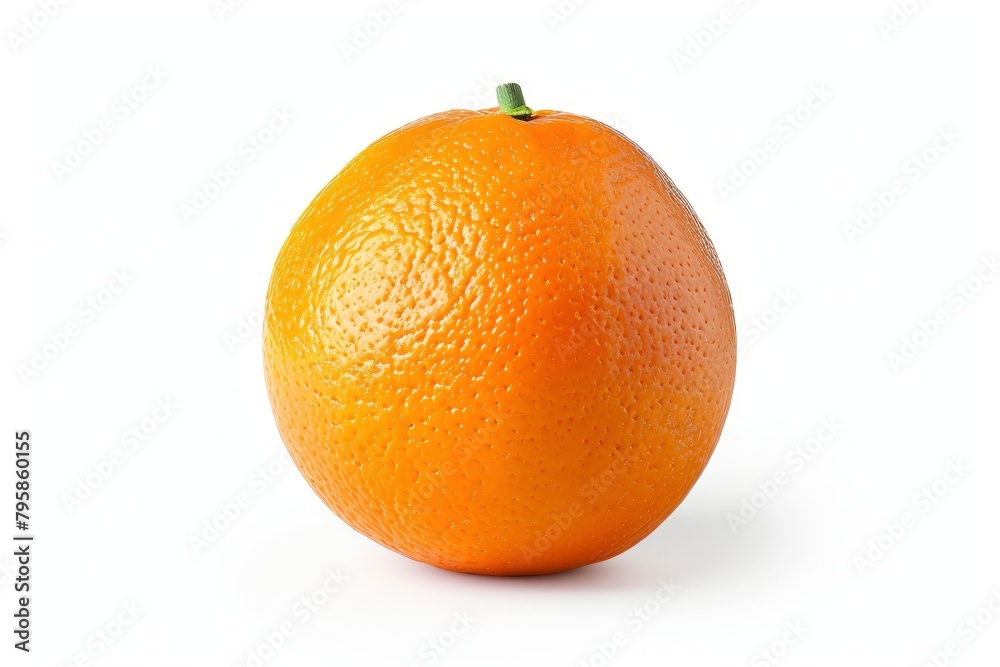 orange fruit isolated on white background, clipping path, full depth of field - generative ai orange fruit isolated on white background, clipping path, full depth of field - generative ai