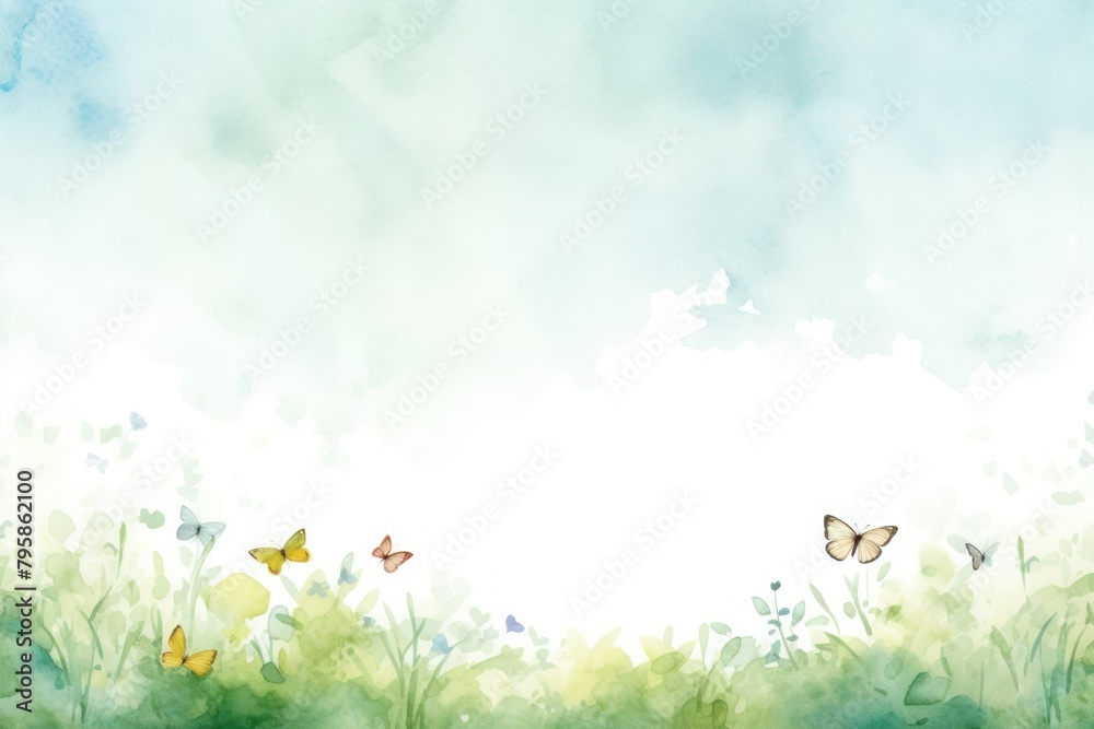 Butterfies border background backgrounds outdoors painting. Butterfies border background backgrounds outdoors painting.