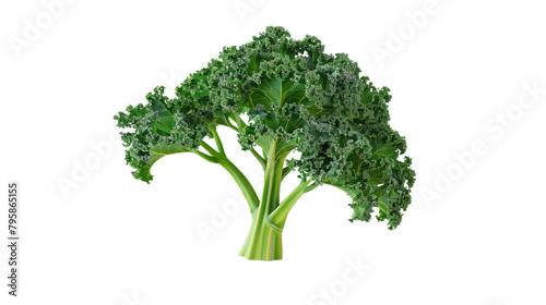 Realistic Kale on transparent background photo