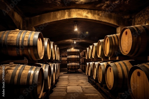 Wine barrels wine winery cellar
