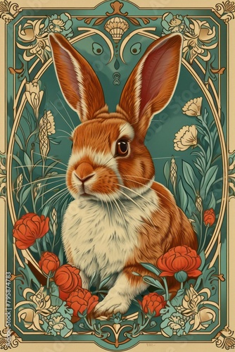 rabbit Art illustration for a book