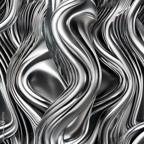 A sleek, metallic sculpture twisting and turning in a hypnotic display of motion and form, reflecting light in captivating ways4