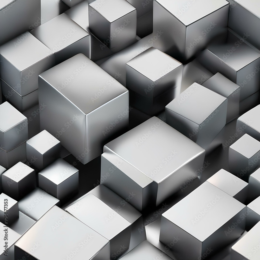 Cubes and rectangles morphing and transforming into different shapes, suggesting constant change3 Cubes and rectangles morphing and transforming into different shapes, suggesting constant change3