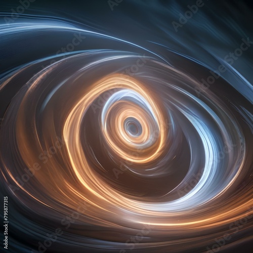 A digital representation of a vortex in motion, swirling with light and dynamic energy, drawing the viewer in5