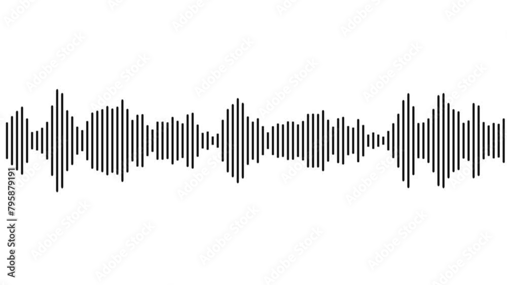 Abstract wave motion equalizer. Audio spectrum animation white background, 
Animated white audio bar spectrum Isolated transparent background. spectrum idea, spectrum recording, waveform analysis,