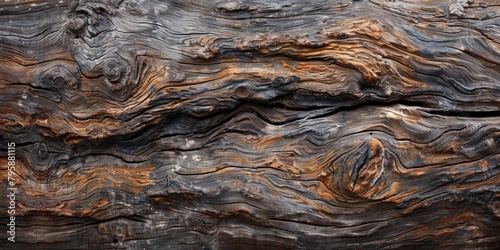 Nature's Storyteller: The Rough Bark of a Tree, Etched with Time and Embracing the Beauty of Imperfections. photo