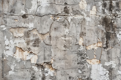 Shadows of Time: A Weathered Grey Wall, Adorned with Holes, Holding Echoes of the Past.