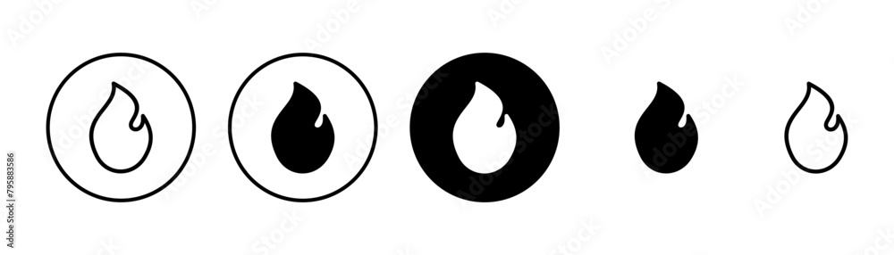 Fire icon vector isolated on white background. Fire flame icon template. Fire flames symbol vector Fire icon vector isolated on white background. Fire flame icon template. Fire flames symbol vector
