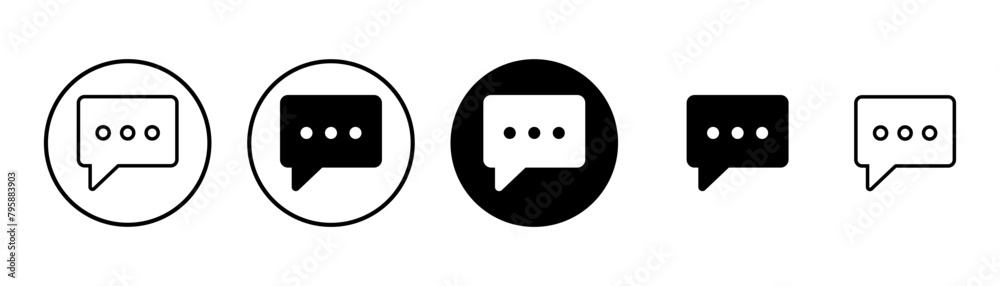 Chat icon vector isolated on white background. Chat vector icon. Speech bubble. message. contact us Chat icon vector isolated on white background. Chat vector icon. Speech bubble. message. contact us
