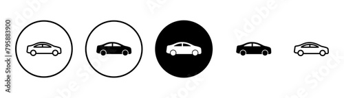 Car icon vector isolated on white background. Car icon vector.