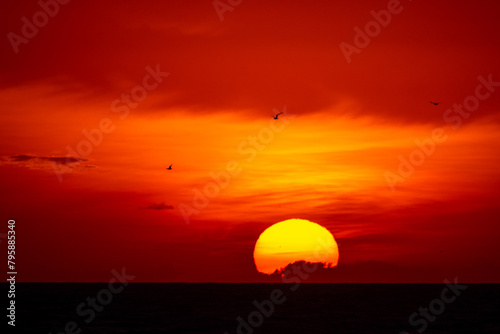 Big Sunrise with Red Sky © Tom Ramsey