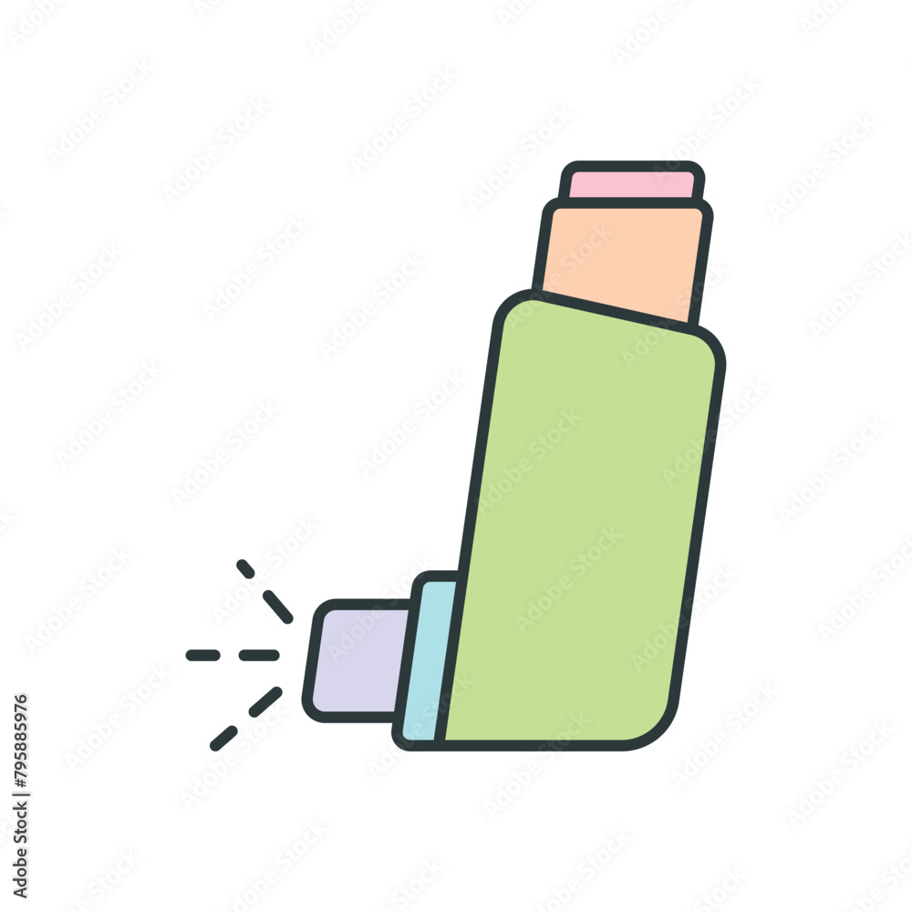 Inhaler icon vector design templates simple and modern concept Inhaler icon vector design templates simple and modern concept
