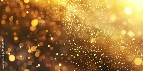 Golden Galaxies: A Background of Shimmering Gold, Sprinkled with Countless Small Circles, A Microcosm of Cosmic Splendor.