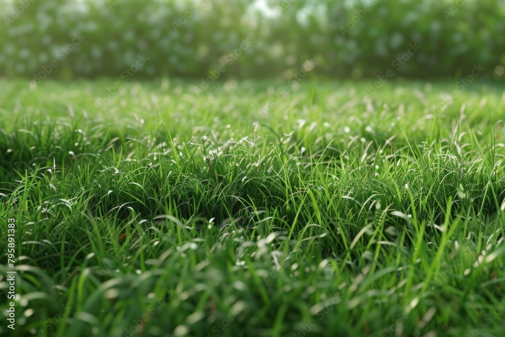 A field of grass is shown in a blurry, hazy image A field of grass is shown in a blurry, hazy image