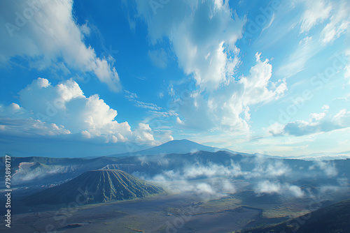 clouds over the mountains