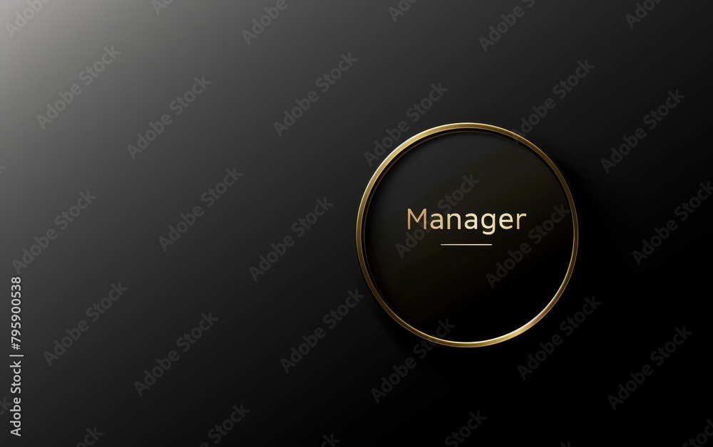 Dynamic banner: creative business card with the text manager on the background, the design element stands out for its fresh approach and originality, professional qualities Dynamic banner: creative business card with the text manager on the background, the design element stands out for its fresh approach and originality, professional qualities
