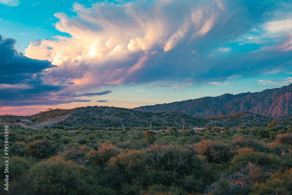 Colorful cloudy sunset Colorful cloudy sunset