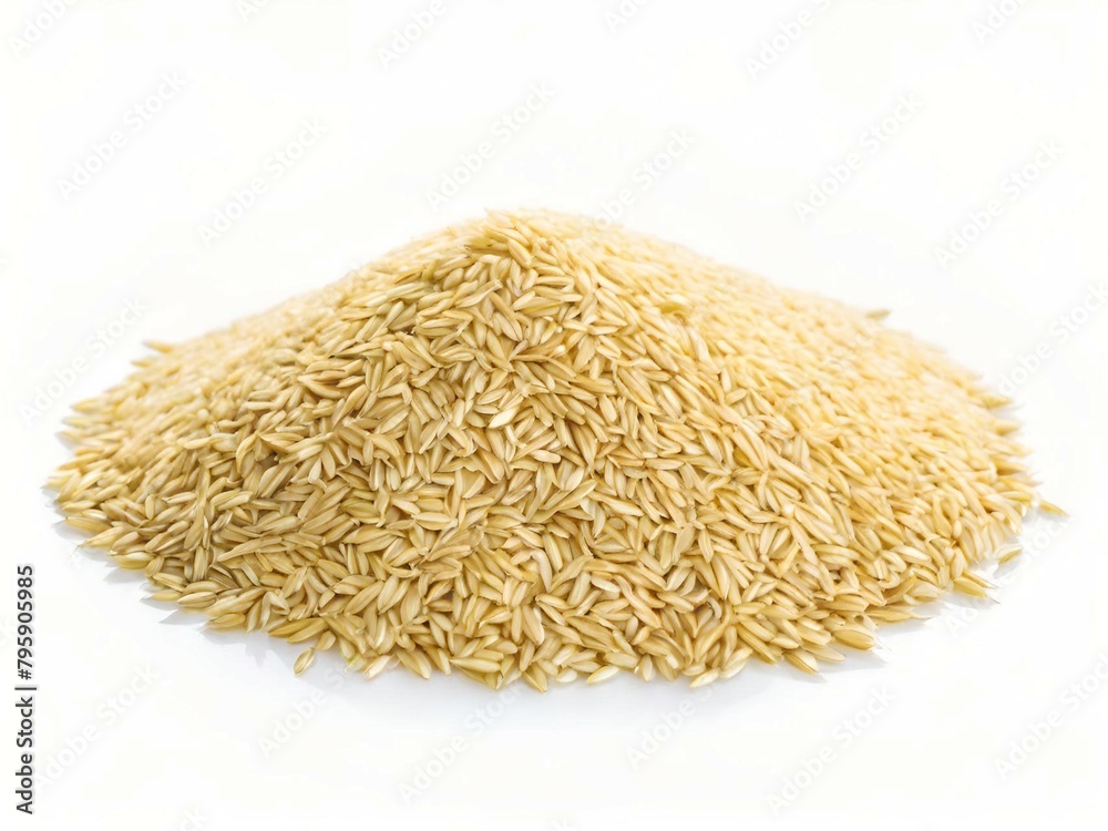 raw rice isolated on white background raw rice isolated on white background