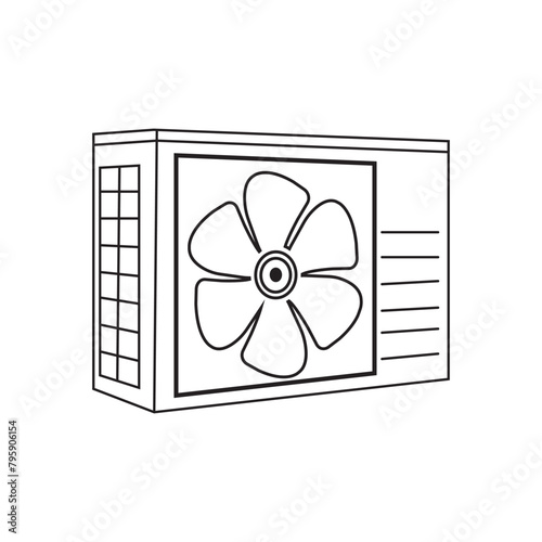  Outdoor air conditioner icon