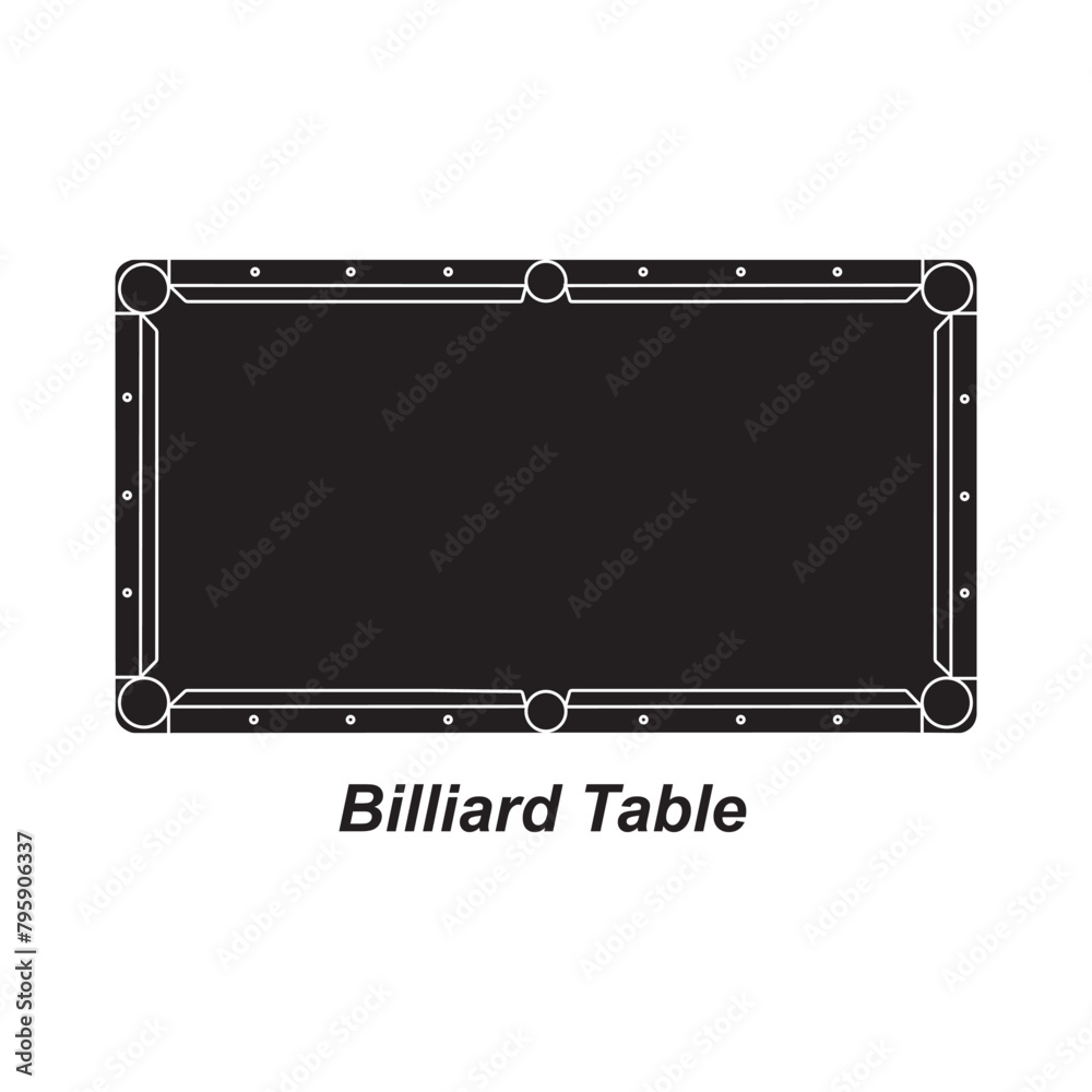 Obraz premium Billiard table icon