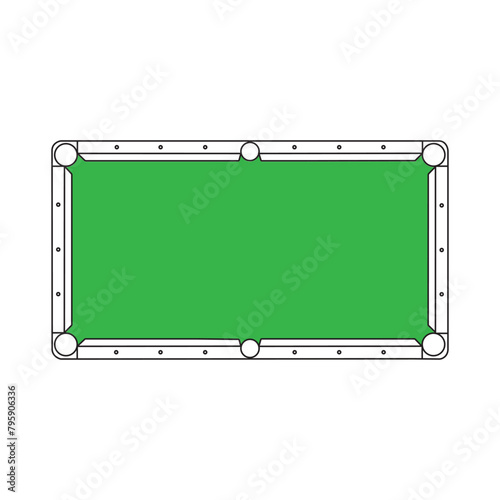 Billiard table icon