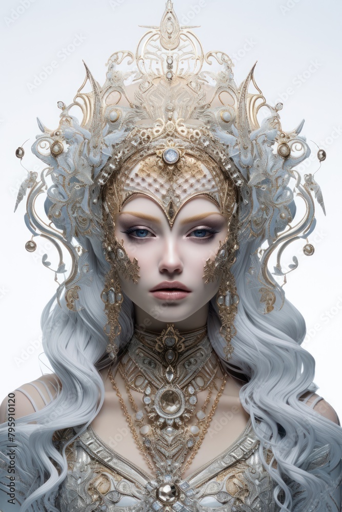 Goddess accessories portrait carnival