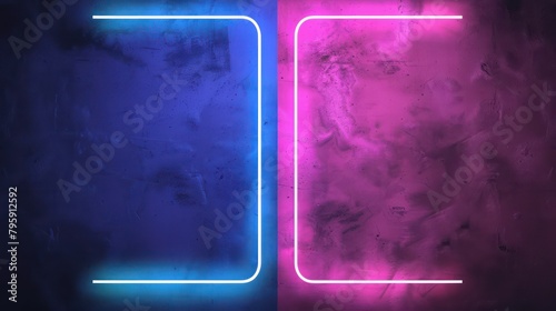 The background versus is neon colored. Concept For Battle, Confrontation Or Fight photo