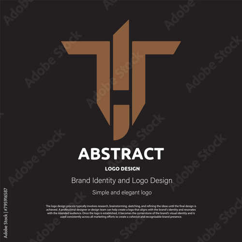 abstract minimalist logo design for brand or company