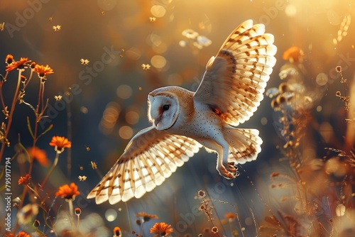 Wise and mysterious owl, exploring the beauty and symbolism of these nocturnal creatures, a glimpse into the enchanting world of owls, their grace, intelligence, and significance in nature's tapestry photo